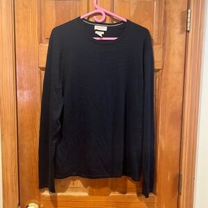 Banana Republic men’s silk cashmere blend navy blue sweater size large.